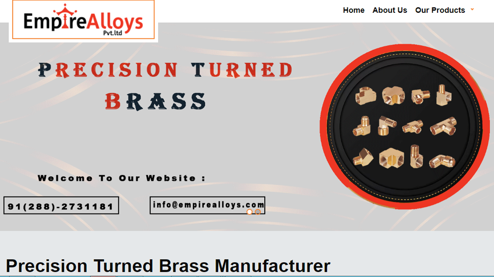 Outsourcing web promotion, Brass Parts Components