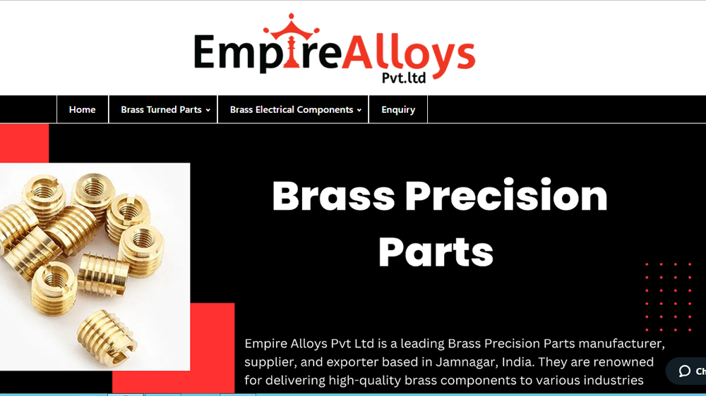 Outsourcing web promotion, Brass Parts